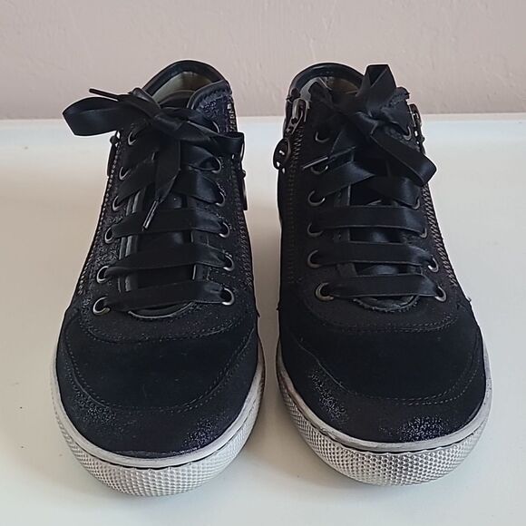 Gerry Weber Black Suede Sneaker Boots French Size EU 37 - Picture 3 of 16